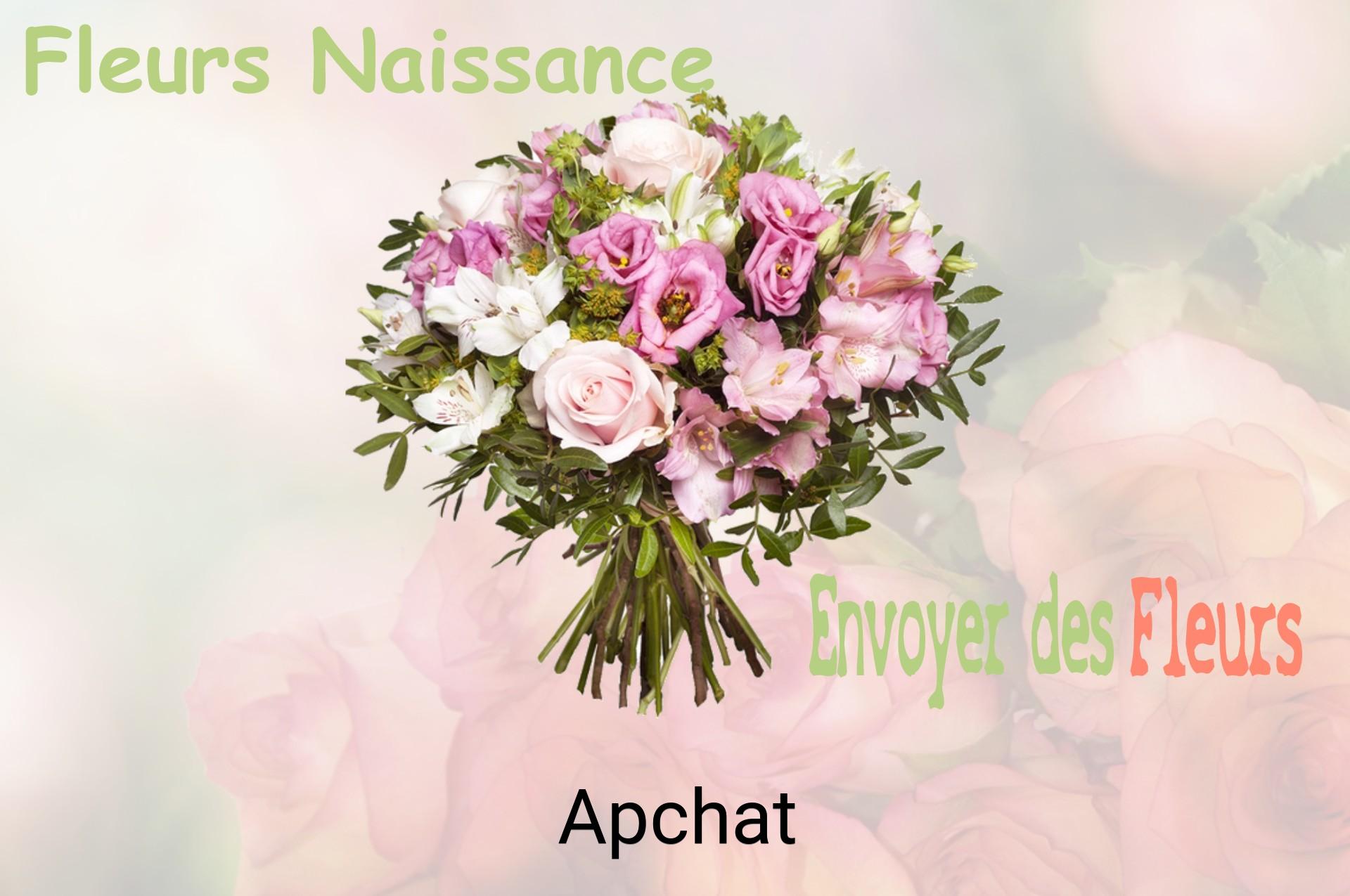 Bouquet de fleurs de naissance livré à Apchat